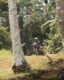 Riding on world-class dirt bike trails